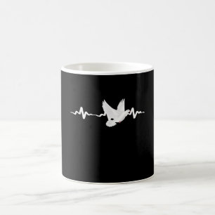 Caneca De Café Pombo Correio Pombo Batimento cardíaco