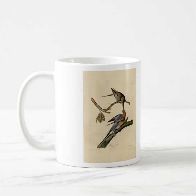 Caneca De Café Pombo-passageiro das Aves da América de Audubon (Esquerda)
