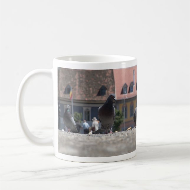 Caneca De Café Pombos da cidade (Esquerda)
