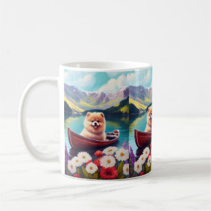 Caneca De Café Pomerânia em uma Canoa: Uma Aventura Cênica