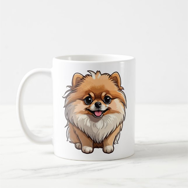 Caneca De Café Pomeranian (Esquerda)