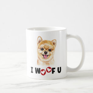 Caneca De Café Pomeraniana Pom Dog I Te Aluguei