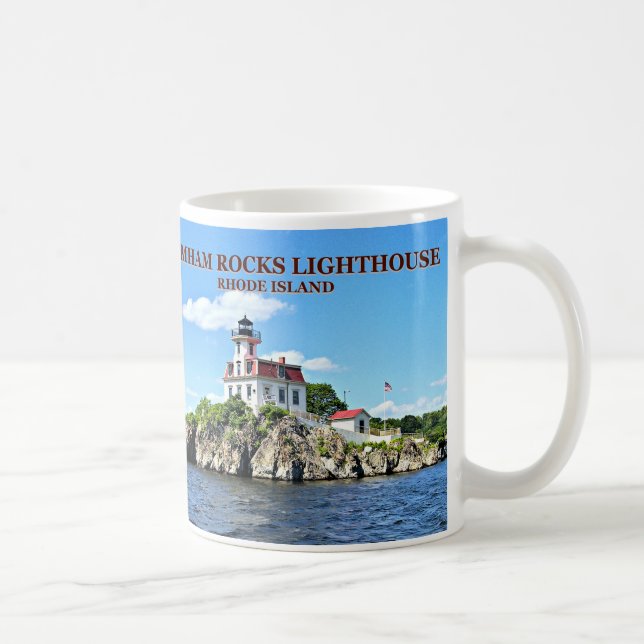 Caneca De Café Pomham Rocks Lighthouse, Rhode Island Mug (Direita)