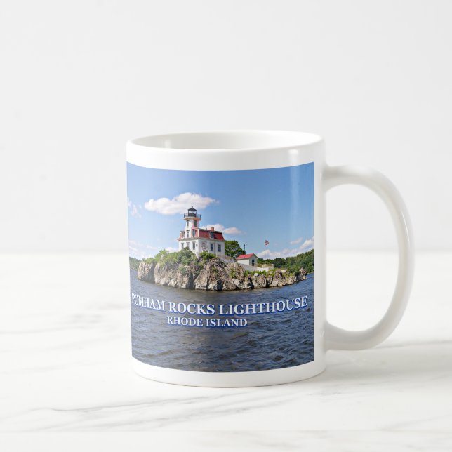 Caneca De Café Pomham Rocks Lighthouse, Rhode Island Mug (Direita)