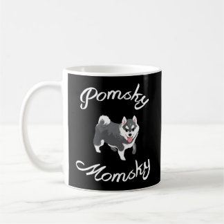 Caneca De Café Pomsky Momsky Pet Pomsky Mamãe