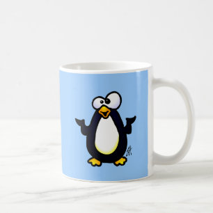 Caneca De Café Pondering o pinguim