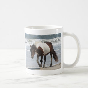 Caneca De Café Pônei da ilha de Assateague
