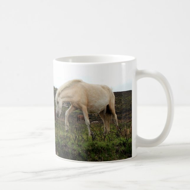 Caneca De Café Pôneis selvagens de Dartmoor (Direita)