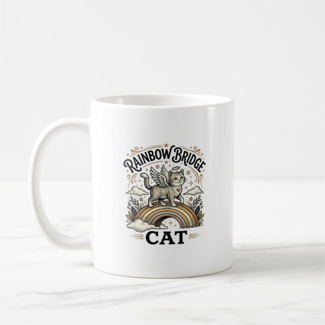 Caneca De Café Ponte Arco-íris Gato Memorial Ponte Arco-íris Vin (Esquerda)