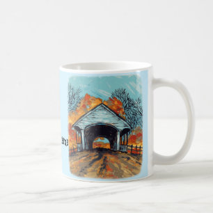Caneca De Café Ponte Coberta de Outono