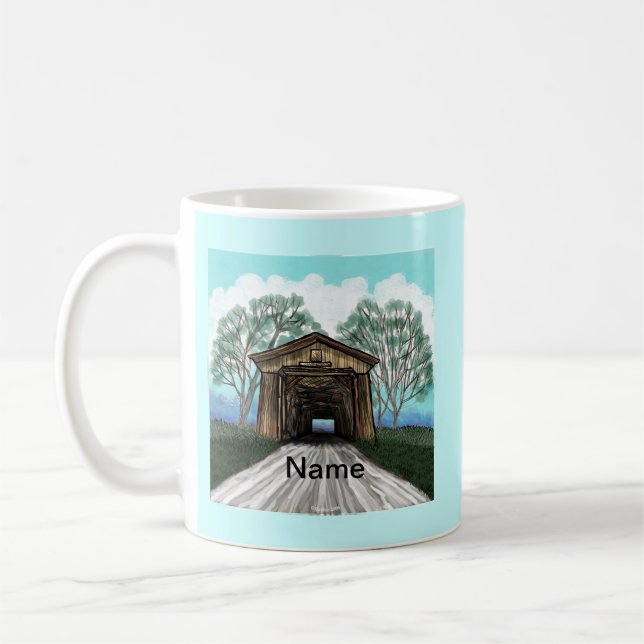Caneca De Café Ponte Coberta Spring (Esquerda)