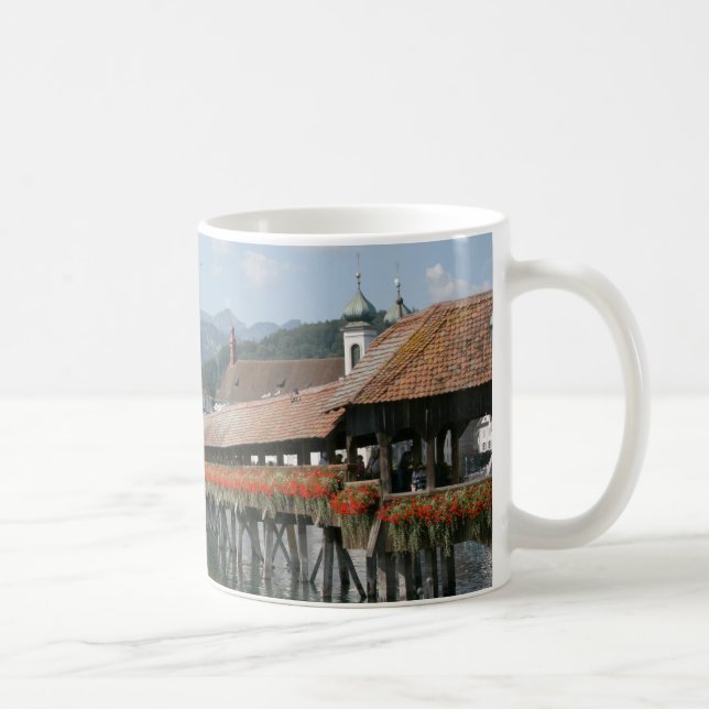Caneca De Café Ponte da capela, lucerna, suiça (Direita)