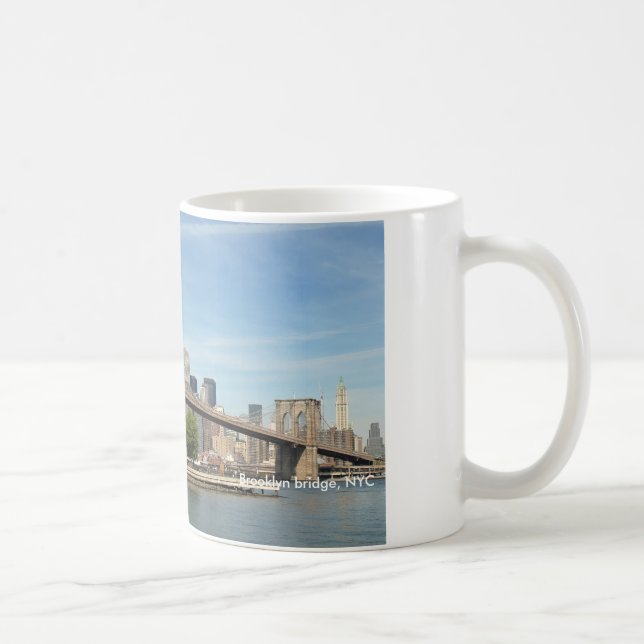 Caneca De Café Ponte de Brooklyn, NYC (Direita)