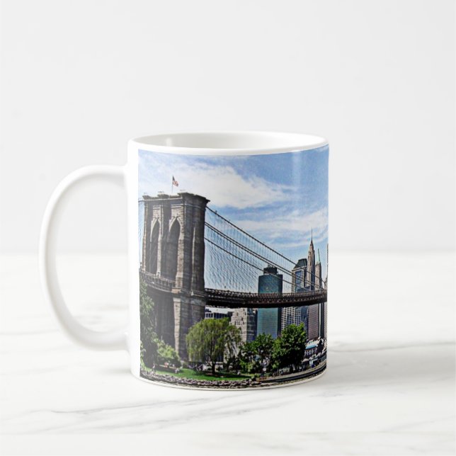 Caneca De Café Ponte de New York - de Brooklyn (Esquerda)