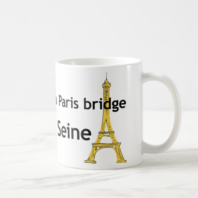 Caneca De Café Ponte de Paris (Direita)