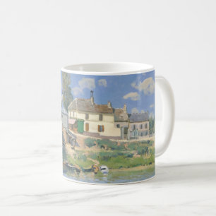 Caneca De Café Ponte de Villeneu por Sisley Impressionista Paint