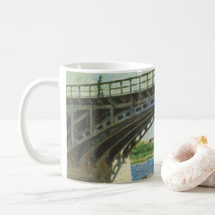 Caneca De Café Ponte em Argenteuil por Gustave Caillebotte
