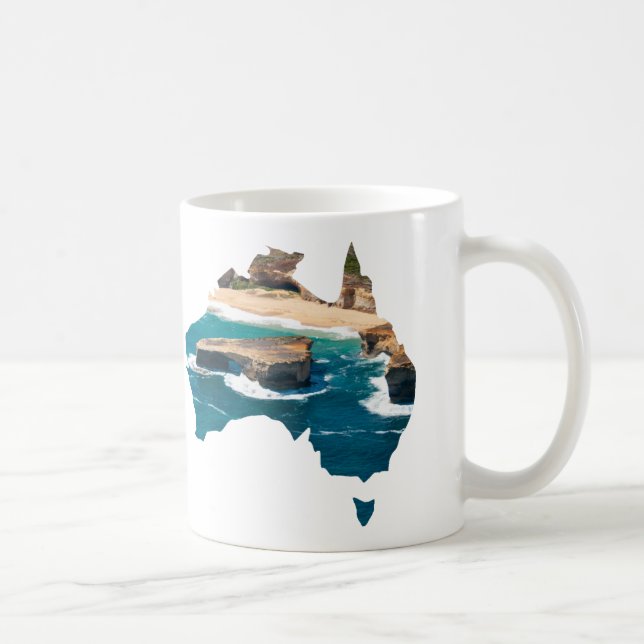 Caneca De Café Ponte Excelente Ocean Road da Austrália Shape Lond (Direita)