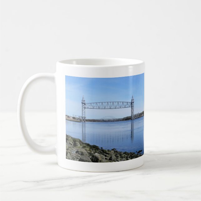 Caneca De Café Ponte Ferroviária do Canal de Cape Cod (Esquerda)