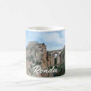 Caneca De Café Ponte histórica antiga em Ronda, Espanha