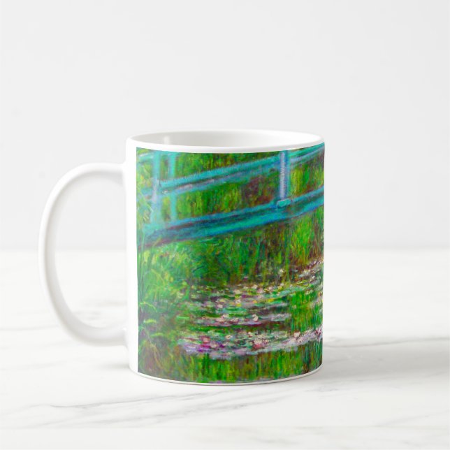 Caneca De Café Ponte Monet Japonesa e Lírios de Água (Esquerda)