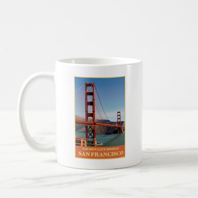 Caneca De Café Ponte Ouro de São Francisco (Esquerda)