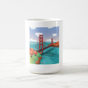 Caneca De Café Ponte Ouro de São Francisco