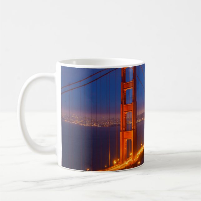 Caneca De Café Ponte Ouro Gate, Califórnia (Esquerda)