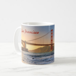 Caneca De Café Ponte ouro-Portão em São Francisco ao pôr do sol