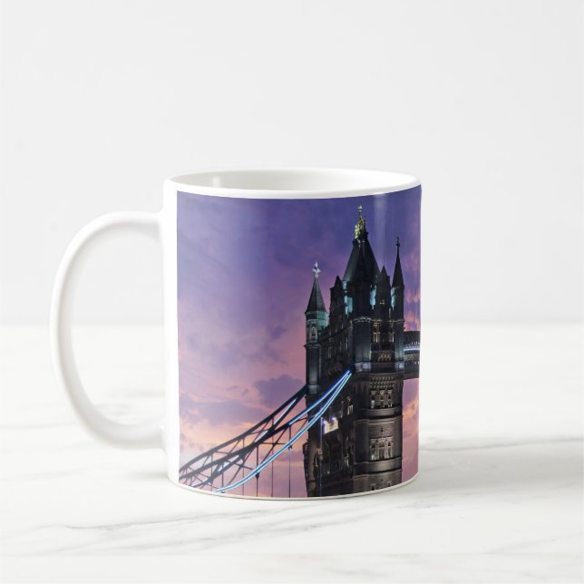 Caneca De Café Ponte Personalizada de Londres (Esquerda)