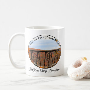 Caneca De Café Ponte Personalizada PA Wilds Souvenir Kinzua