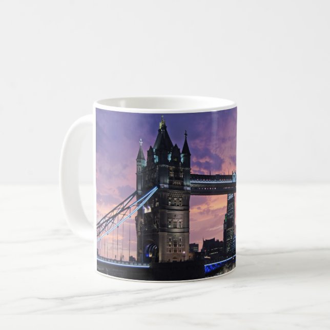 Caneca De Café Ponte Scenic London Tower (Frente Esquerda)
