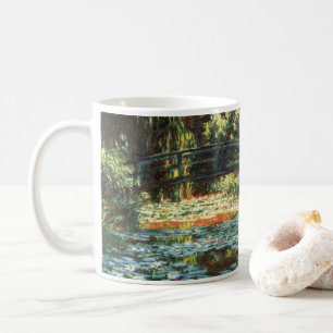Caneca De Café Ponte sobre o Waterlily Pond, por Claude Monet