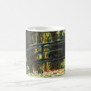 Caneca De Café Ponte sobre o Waterlily Pond, por Claude Monet