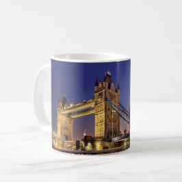 Caneca De Café Ponte Torre na Noite Mug