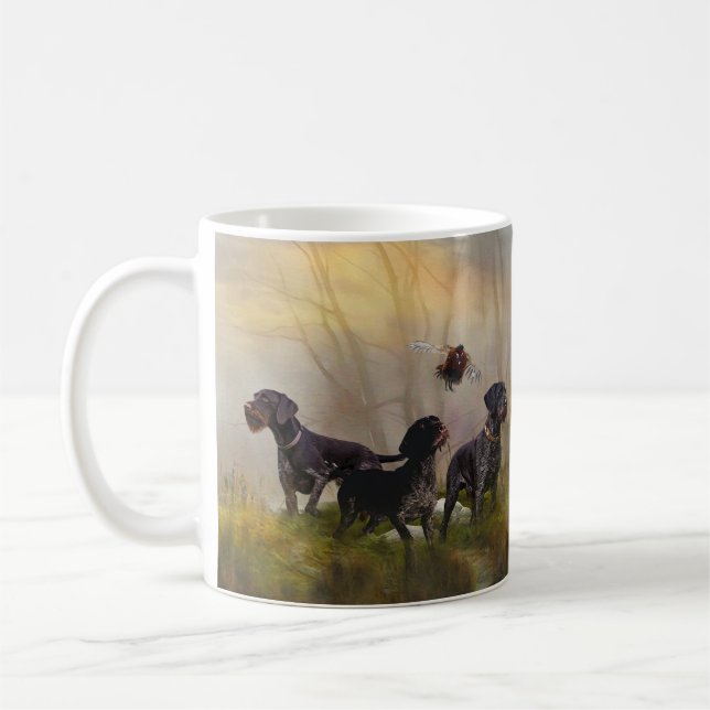 Caneca De Café Ponteiro alemão Wirehaired (Esquerda)