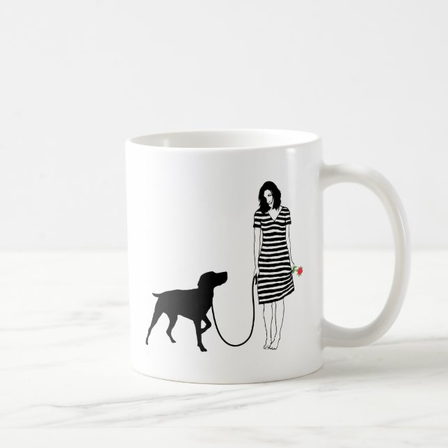Caneca De Café Ponteiro de cabelos curtos alemão (Direita)
