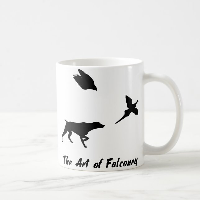 Caneca De Café Ponteiro de Shorthair alemão e Falconry Mug (Direita)
