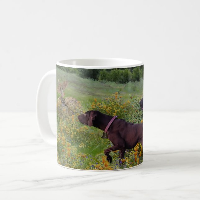 Caneca De Café Ponteiros abreviados alemães (Frente Esquerda)