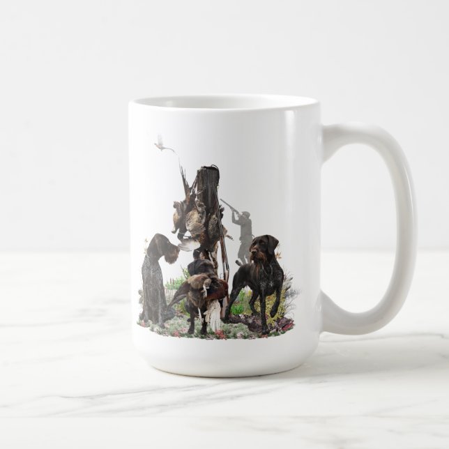 Caneca De Café Ponteiros de caça alemães, faisões de caça (Direita)
