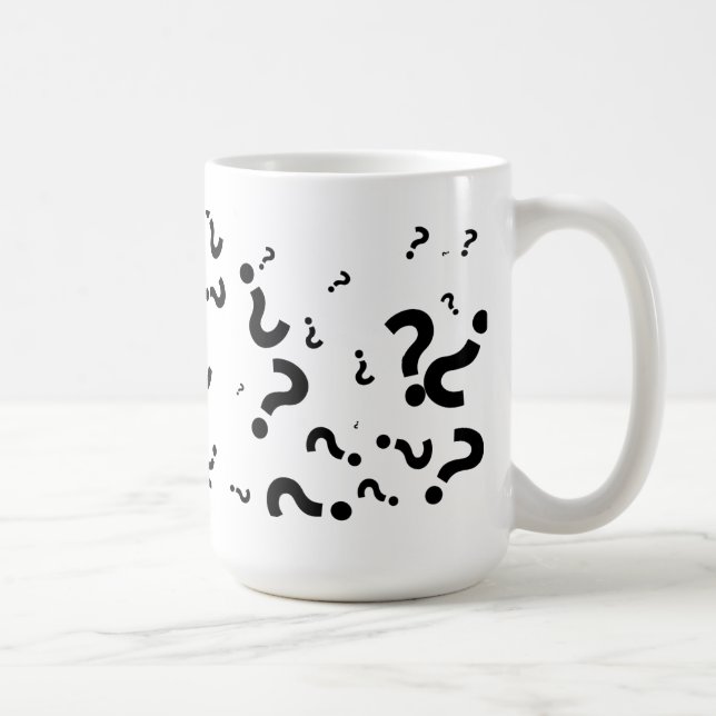 Caneca De Café Ponto de interrogação (Direita)
