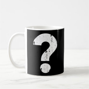 Caneca De Café Ponto de interrogação angustiado