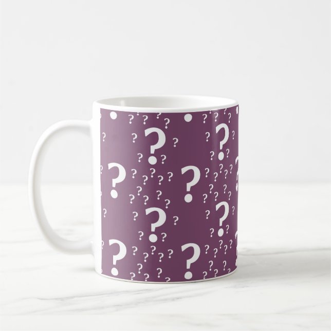 Caneca De Café Ponto de interrogação misterioso enigma quebra-cab (Esquerda)
