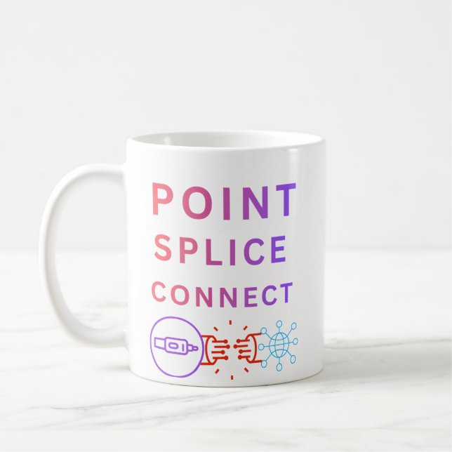 Caneca De Café Ponto, Emenda, Conectar (Esquerda)