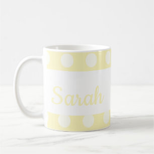 Caneca De Café Ponto Poka Amarelo