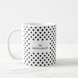 Caneca De Café Ponto Preto e Branco A DAMA DE HONRA