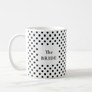 Caneca De Café Ponto Preto e Branco A NOIVA