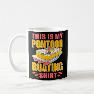 Caneca De Café Pontoon Boat Capitão Pontooning Barco Ponto 1