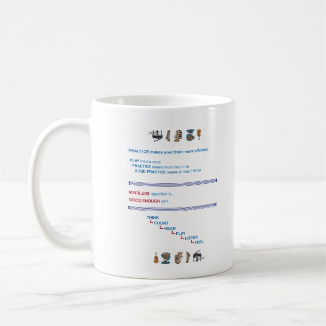 Caneca De Café Pontos 1 da prática, pontos 2 da prática (Esquerda)