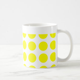 Caneca De Café Pontos amarelos grandes